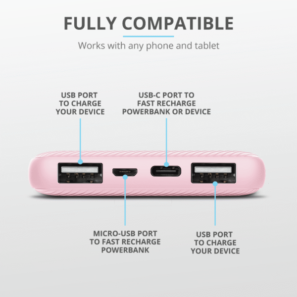 Akupank USB 10000MAH/PRIMO PINK 23897 TRUST