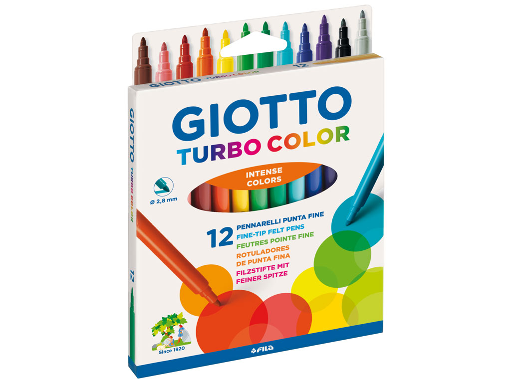 Viltpliiatsid Giotto Turbo Color 12tk
