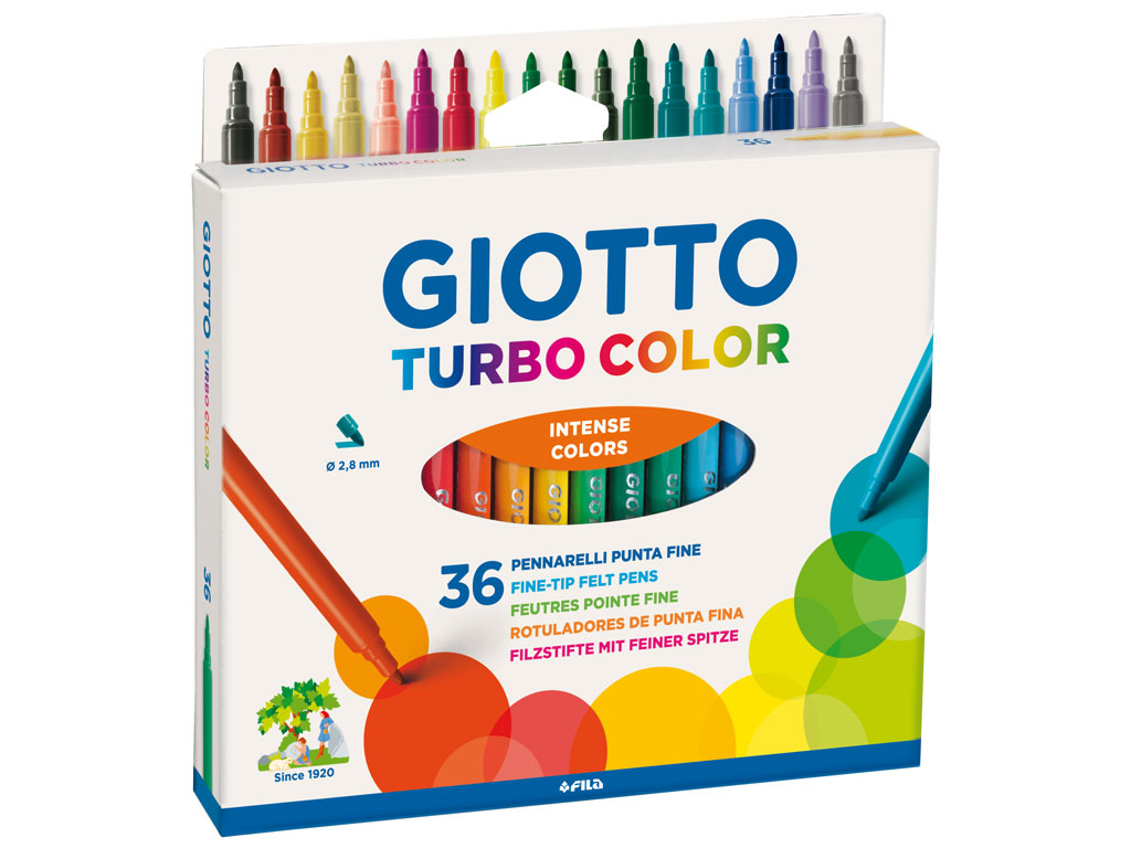 Viltpliiatsid Giotto Turbo Color 36tk