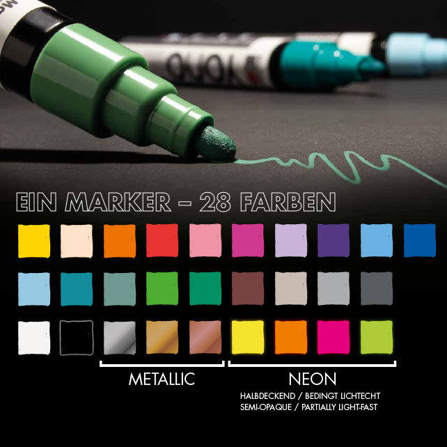 Dekoormarker Marabu Yono 0.5-1.5mm