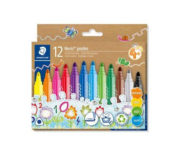 Viltpliiatsid Staedtler Noris Jumbo 12tk