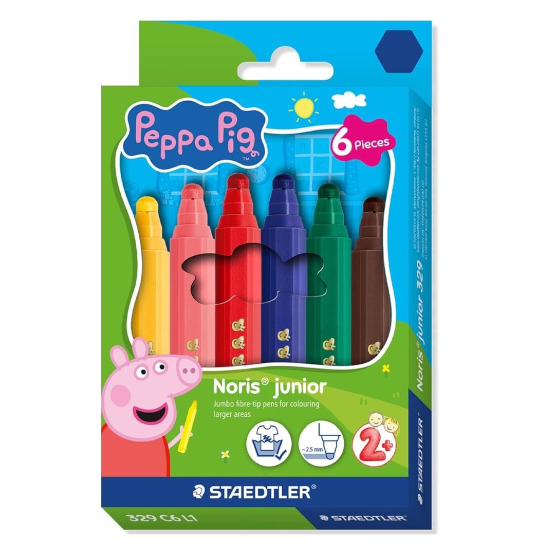 Viltpliiatsid Staedtler Noris Junior Põrsas Peppa 6tk
