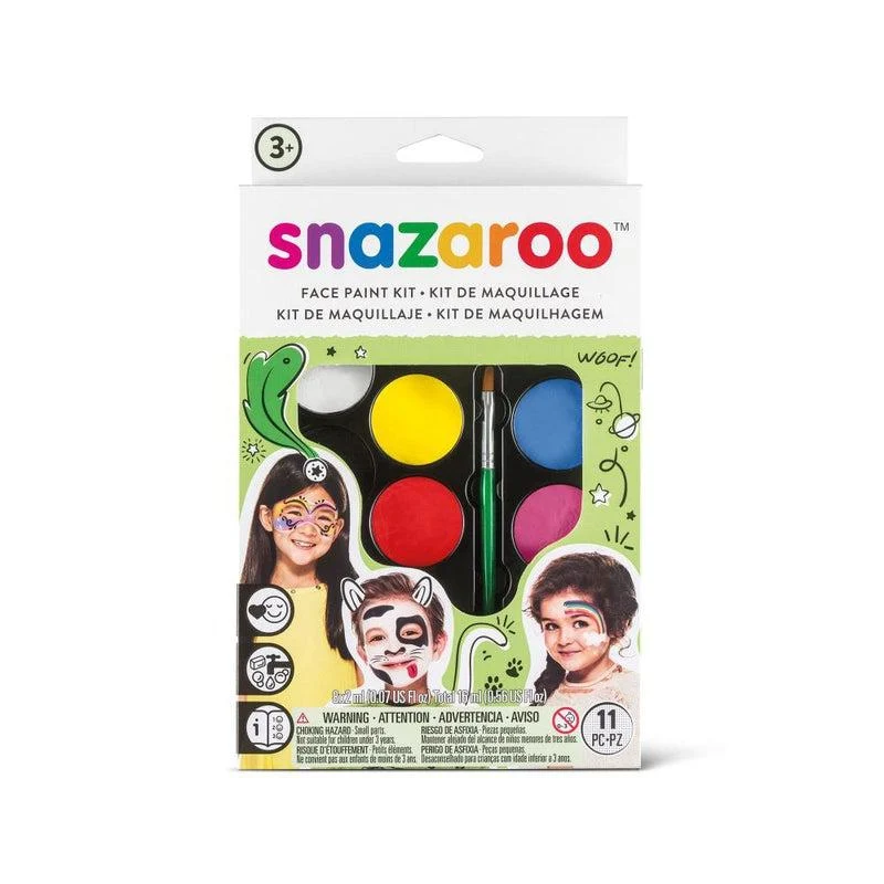 Näovärvid Snazaroo Unisex 8 värvi + pintsel ja svamm