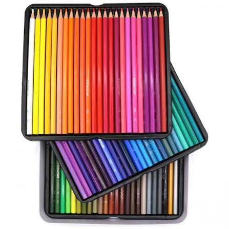 Värvilised pliiatsid Staedtler (metallkarbis) 72tk