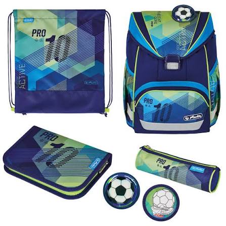 Koolikott-ranits Herlitz Ultralight+ Green Goal