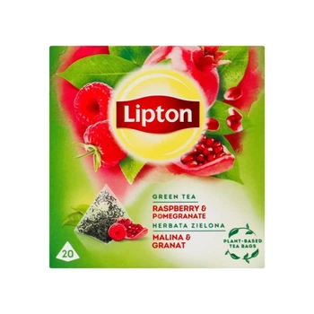 Roheline tee Lipton vaarika/granaatõuna 20pk/28g